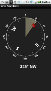 swiss army knife compass