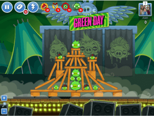 angry birds green day level 2
