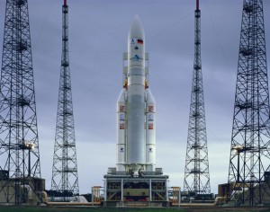 Ariane Rocket on Launchpad