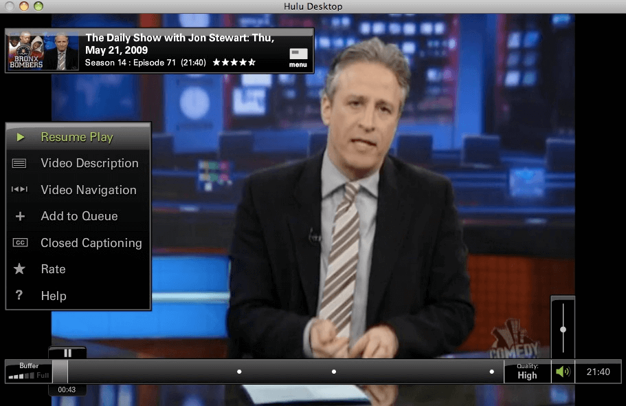 hulu desktop